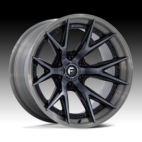 Fuel Catalyst FC402BT Brushed Black Custom Truck Wheels 1